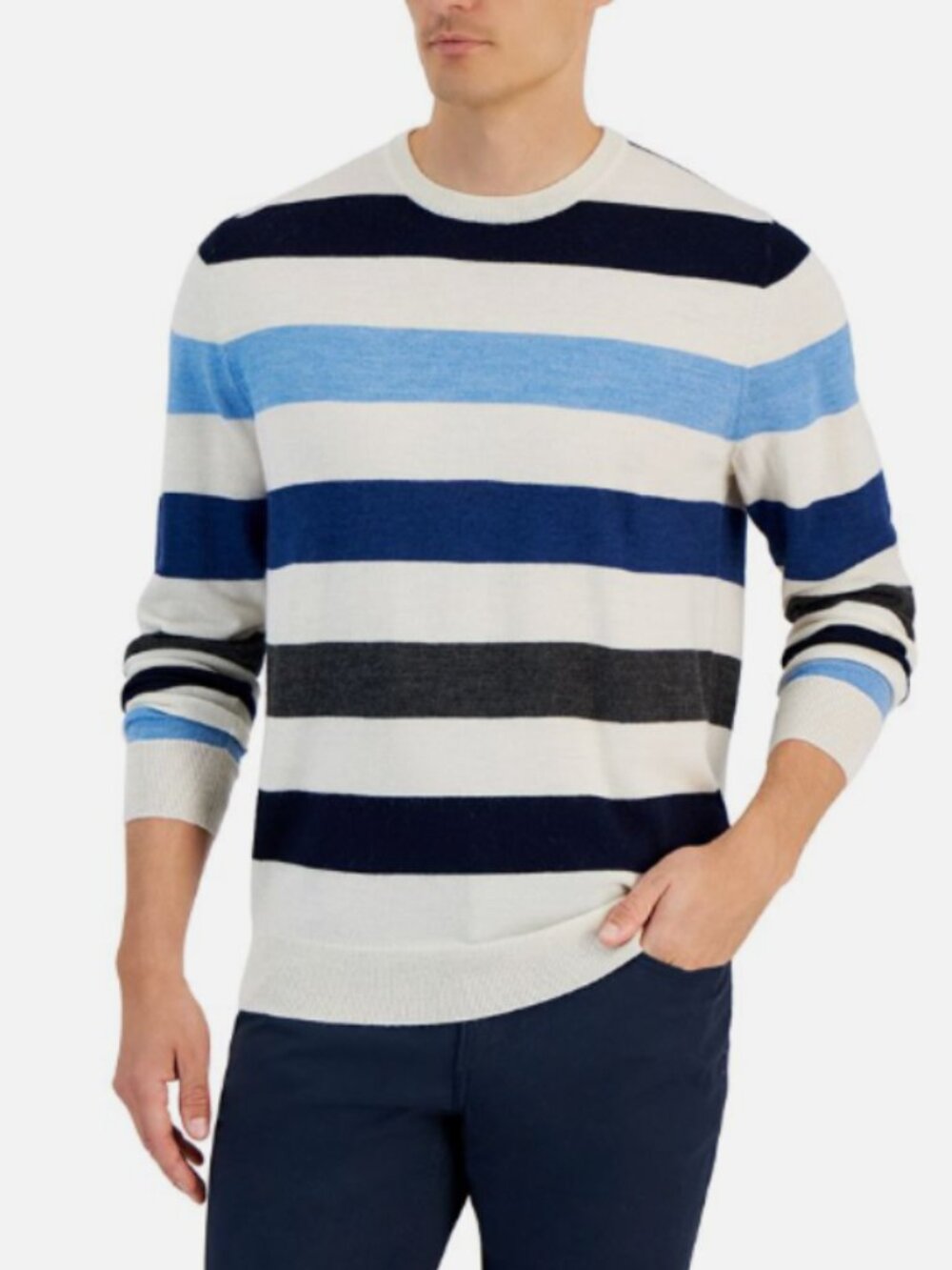 Club room men’s stripped sweater, sz M, NWT